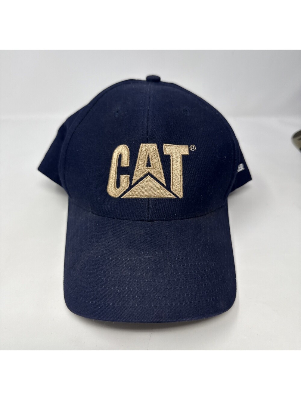 CAT Wagner Adjustable Strapback Hat Cap Dark Blue Caterpillar